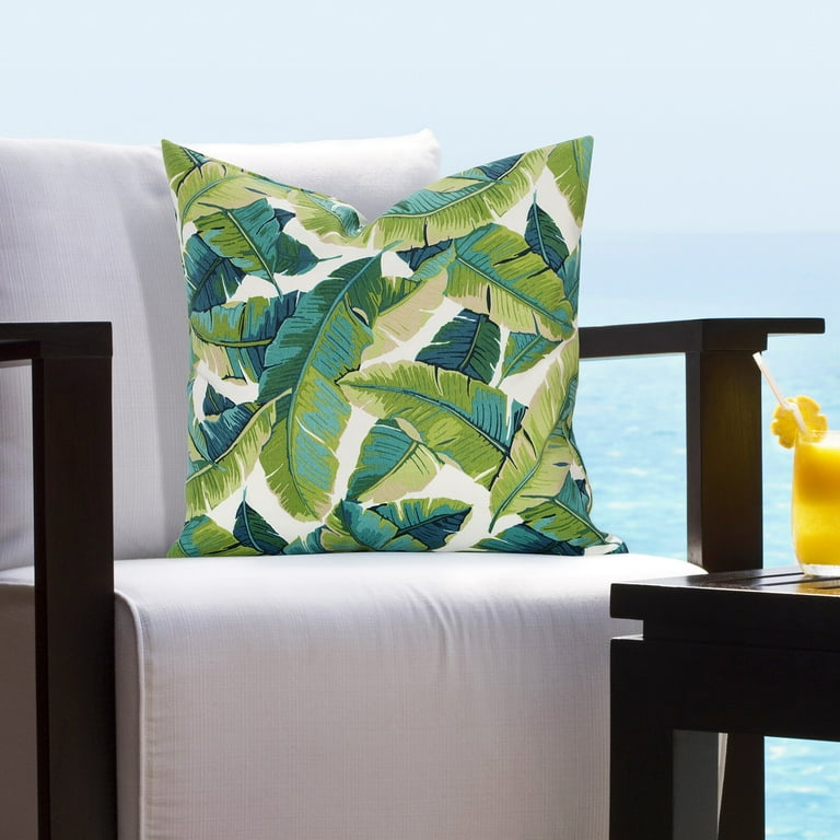 SIScovers Fiji Indoor Outdoor Tropical Throw Pillow Medium 20 x