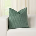 thumbnail image 1 of SIScovers  Fluctuate Pleated Velvet Throw Pillow 30 x 30 - Arctic, 1 of 5