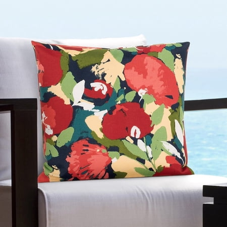 SIScovers Lakeside Garden Solarium Indoor/Outdoor Throw Pillow 22 x 22 - Multi