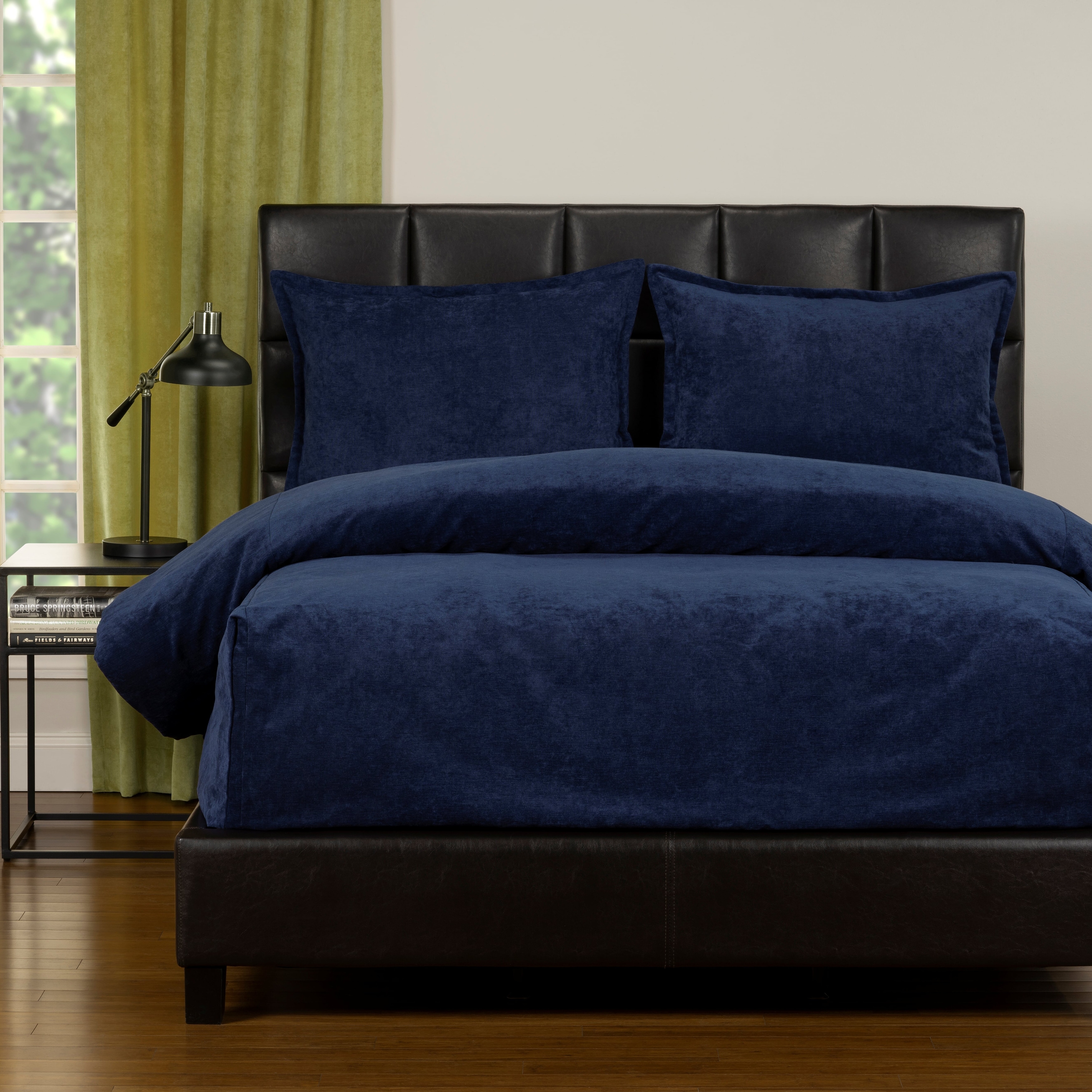 SIScovers Mixology Padma 3 Piece Bed Cap Comforter Set with Sewn Corners Blue Bell Queen