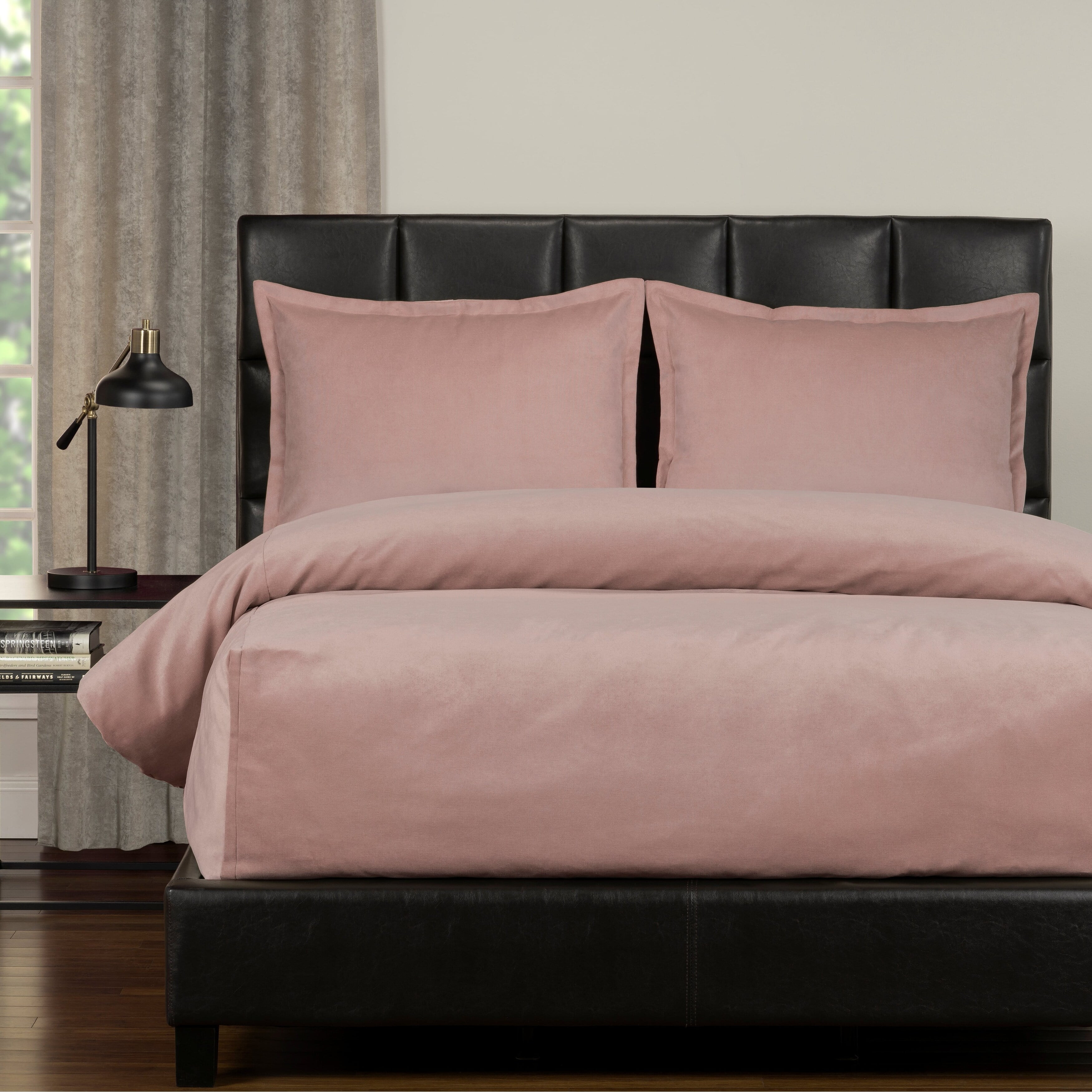 SIScovers Mixology Padma 3 Piece Bed Cap Comforter Set with Sewn Corners French Pink King