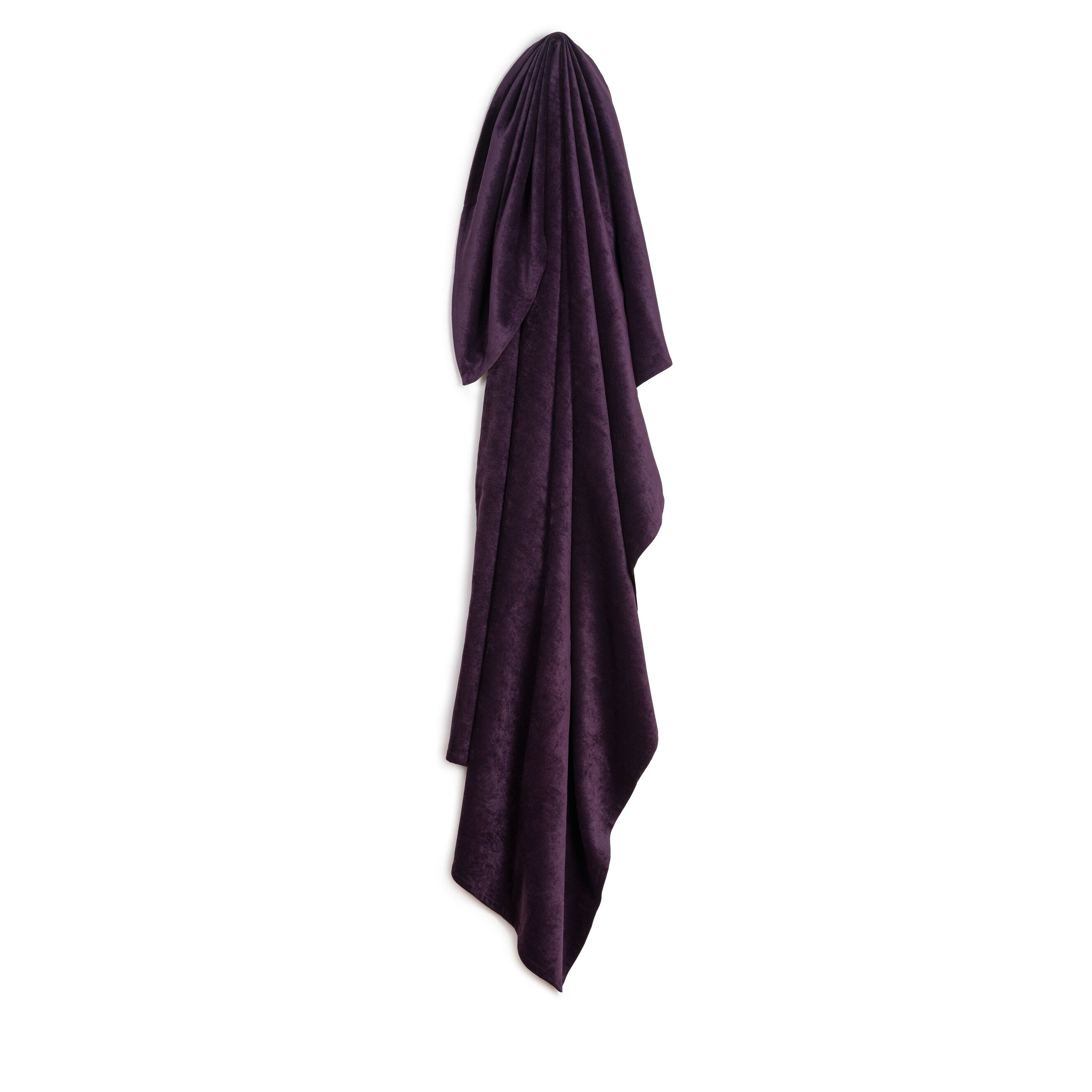 SIScovers Padma Velvet ThrowStyle Bed Scarf Aubergine King