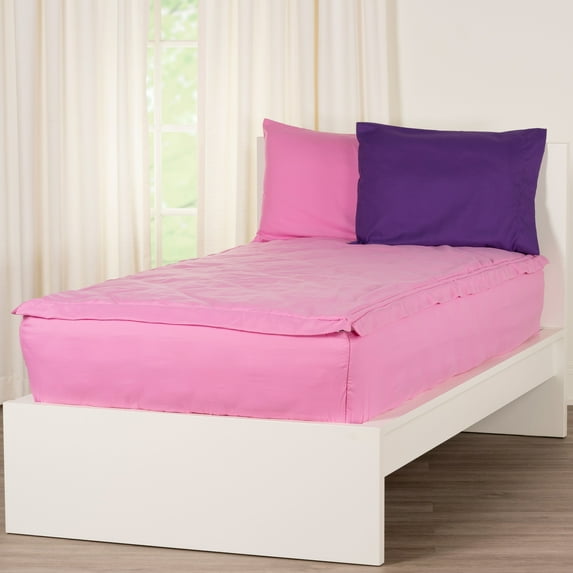 SIScovers Pink Peony Bunkie Deluxe Zipper Bedding Set Twin