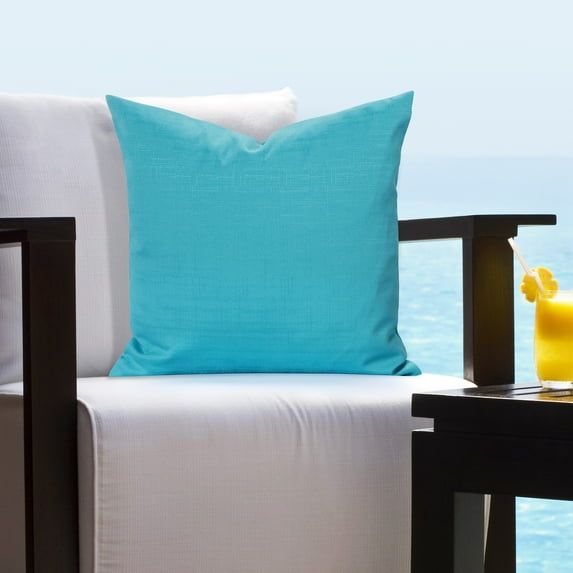 SIScovers Sis Covers Tropical Blue Indoor/ Outdoor Throw Pillow 16 x 16