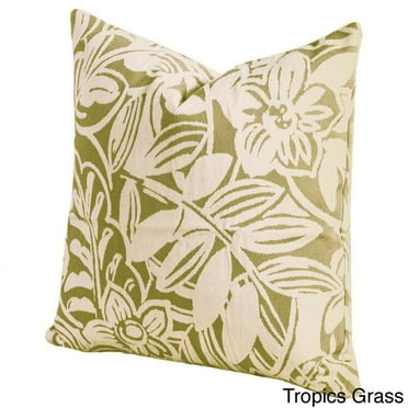 SIScovers Tropics Indoor/ Outdoor Throw Pillow Green 26" x 26" Oversized