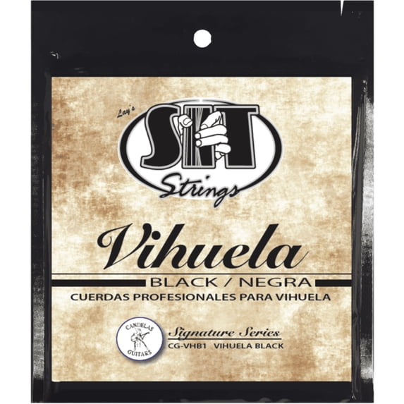 SIT Strings CG-VHB1 Vihuela Black Nylon Classical Guitar Strings — 5-string set
