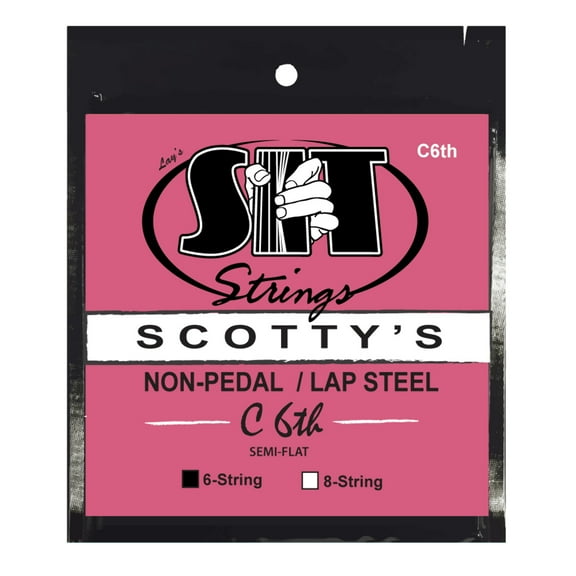 SIT Strings SC6C6TH Scotty's Lap Steel C6th Silencer Semi-Flat Nickel (6-string)