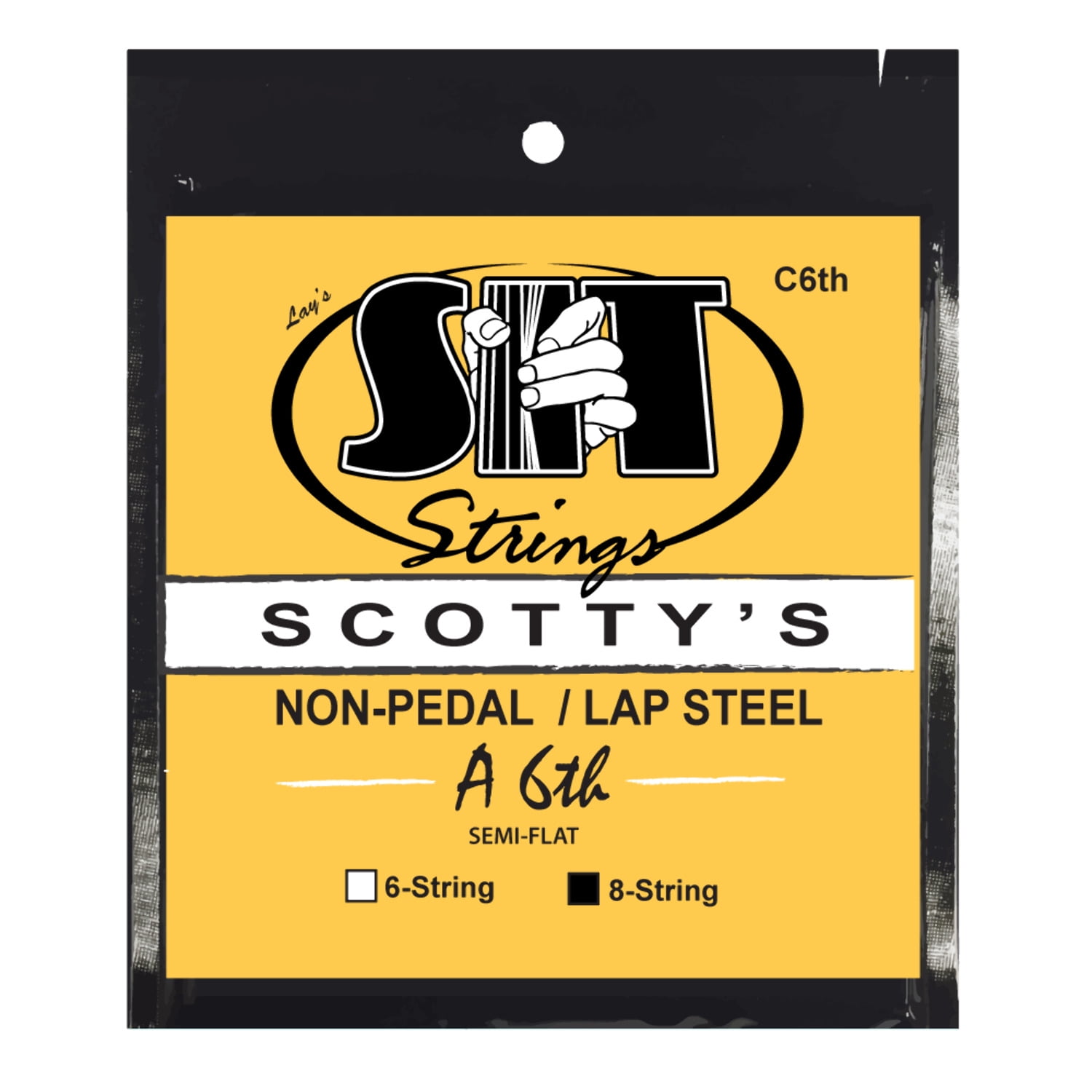 SIT Strings SC8A6TH Scotty's Lap Steel A6th Silencer Semi-Flat Nickel ...