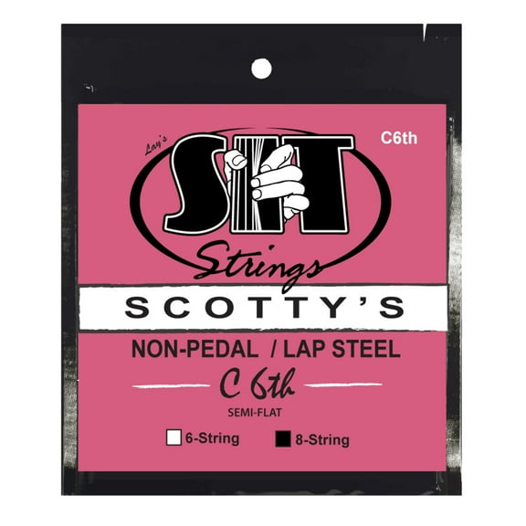SIT Strings SC8C6TH Scotty's Lap Steel C6th Silencer Semi-Flat Nickel (8-string)