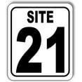 thumbnail image 1 of SITE 21 CAMP GROUND LOT NUMBER Aluminum Composite Sign, 20"x24", 1 of 2