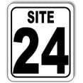 thumbnail image 1 of SITE 24 CAMP GROUND LOT NUMBER Aluminum Composite Sign, 15"x18", 1 of 1