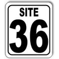 thumbnail image 1 of SITE 36 CAMP GROUND LOT NUMBER Aluminum Composite Sign, 8.5"x10", 1 of 1