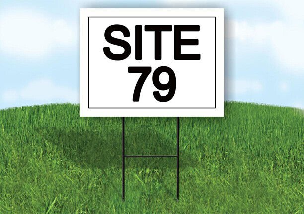 SITE 79 18 in x 24 in Yard Sign Road Sign with Stand - Walmart.com