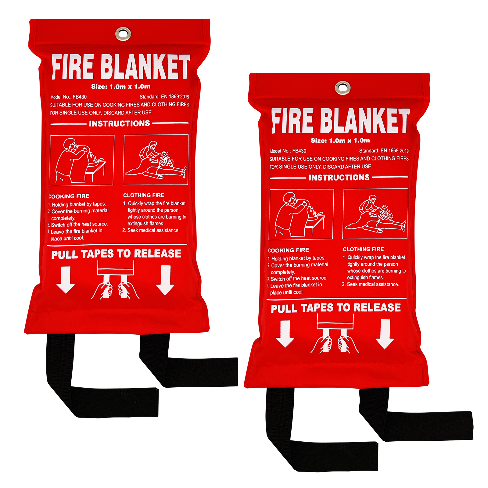 ISOP Fire Blanket 47*70 inches Heavy Duty Emergency Blanket AGrade