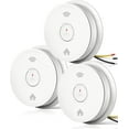 thumbnail image 1 of SITERWELL Hardwired Interconnected Smoke Detector Carbon Monoxide Detector Combo with 2 AA Batteries Back Up, 2 in 1 Smoke and CO Detector with Voice Alert, Smoke and CO Alarm with Self-Check, 3 Pack, 1 of 9