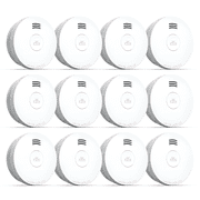 SITERWELL Smoke Detector, 10 Year Battery,Photoelectric Sensor, Fire Alarm,Low Battery,12 Packs
