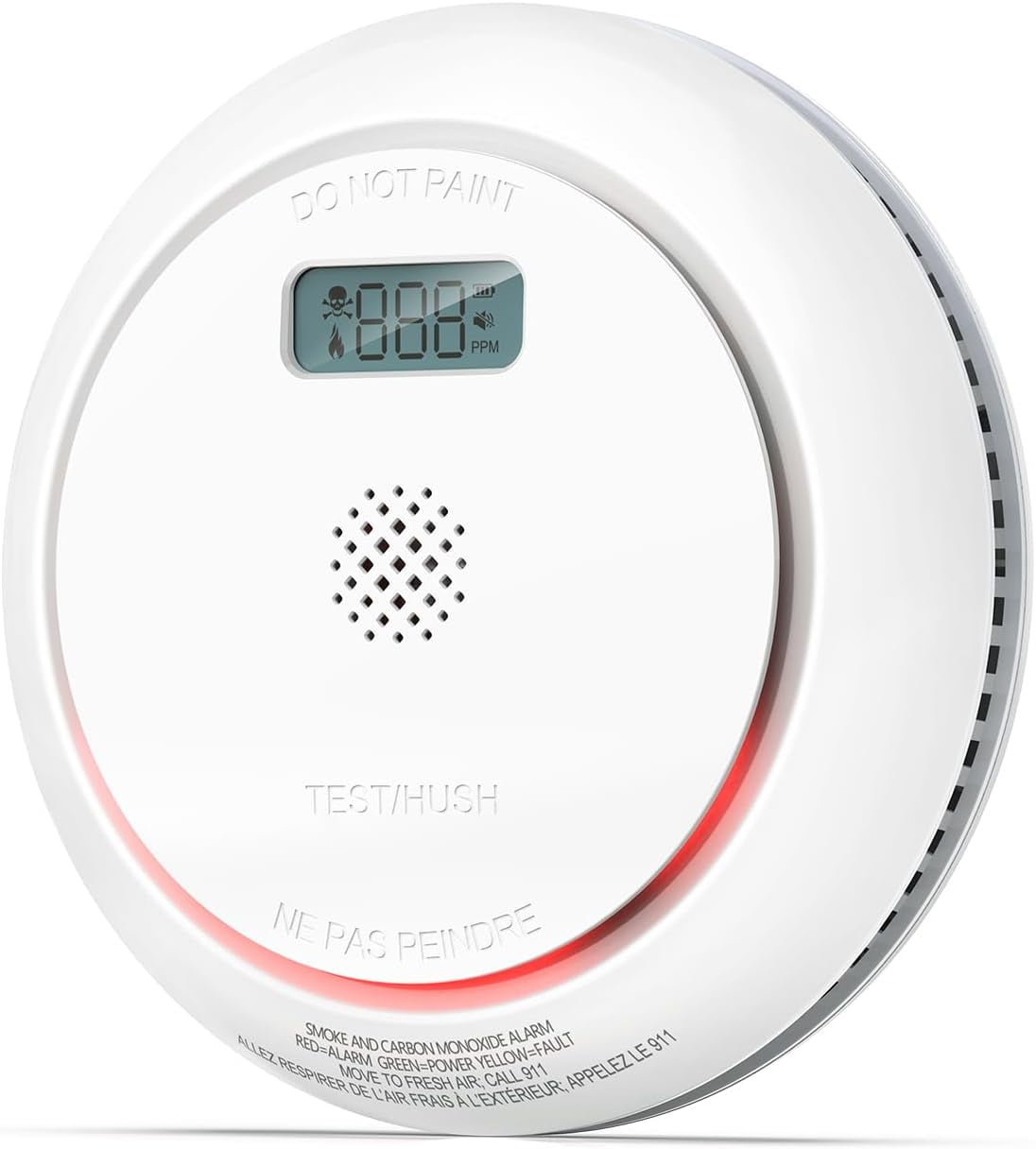 SITERWELL Smoke Detector Carbon Monoxide Detector Combo with LCD