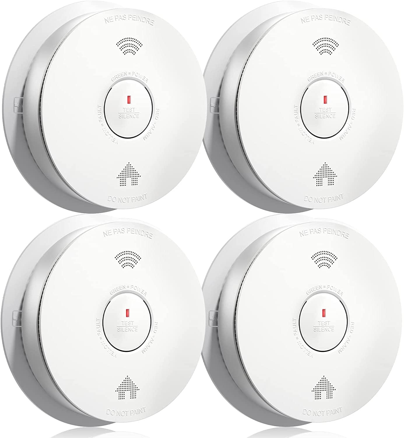 Siterwell Smoke Detector Carbon Monoxide Detector Combo With Voice Speaker Dual Sensor Fire And 5337