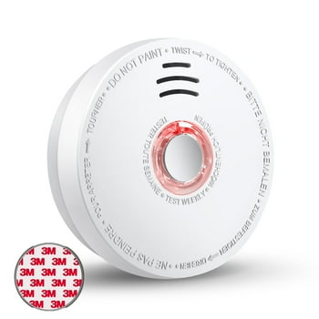 SITERWELL Smoke Detector - Replacable 9V Battery Operated Smoke Alarm with Photoelectric Sensor, 10-Year Life Time Fire Alarm with UL Listed, Fire Safety for Kitchen,Home,Hotel, GS528A, 1 Pack
