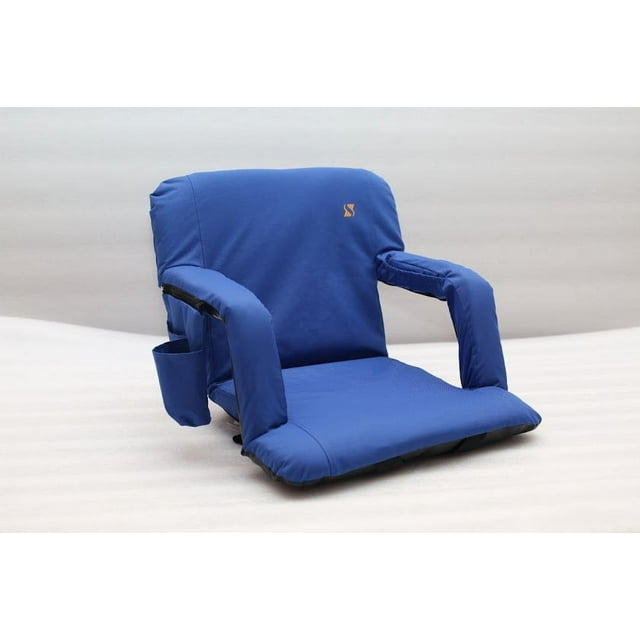 SITIUM Wide Reclining Stadium Seat for Bleachers 21x14 in. Folding
