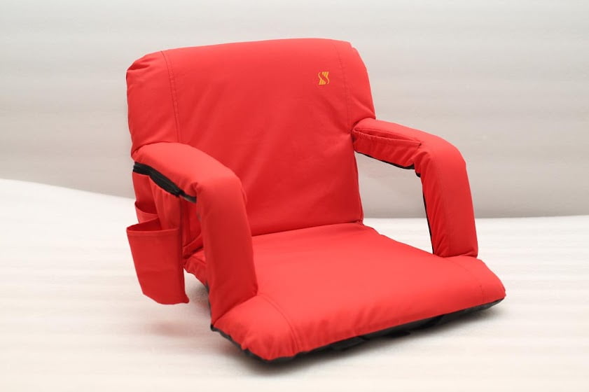 SITIUM Wide Reclining Stadium Seat for Bleachers 21x14 in. Folding