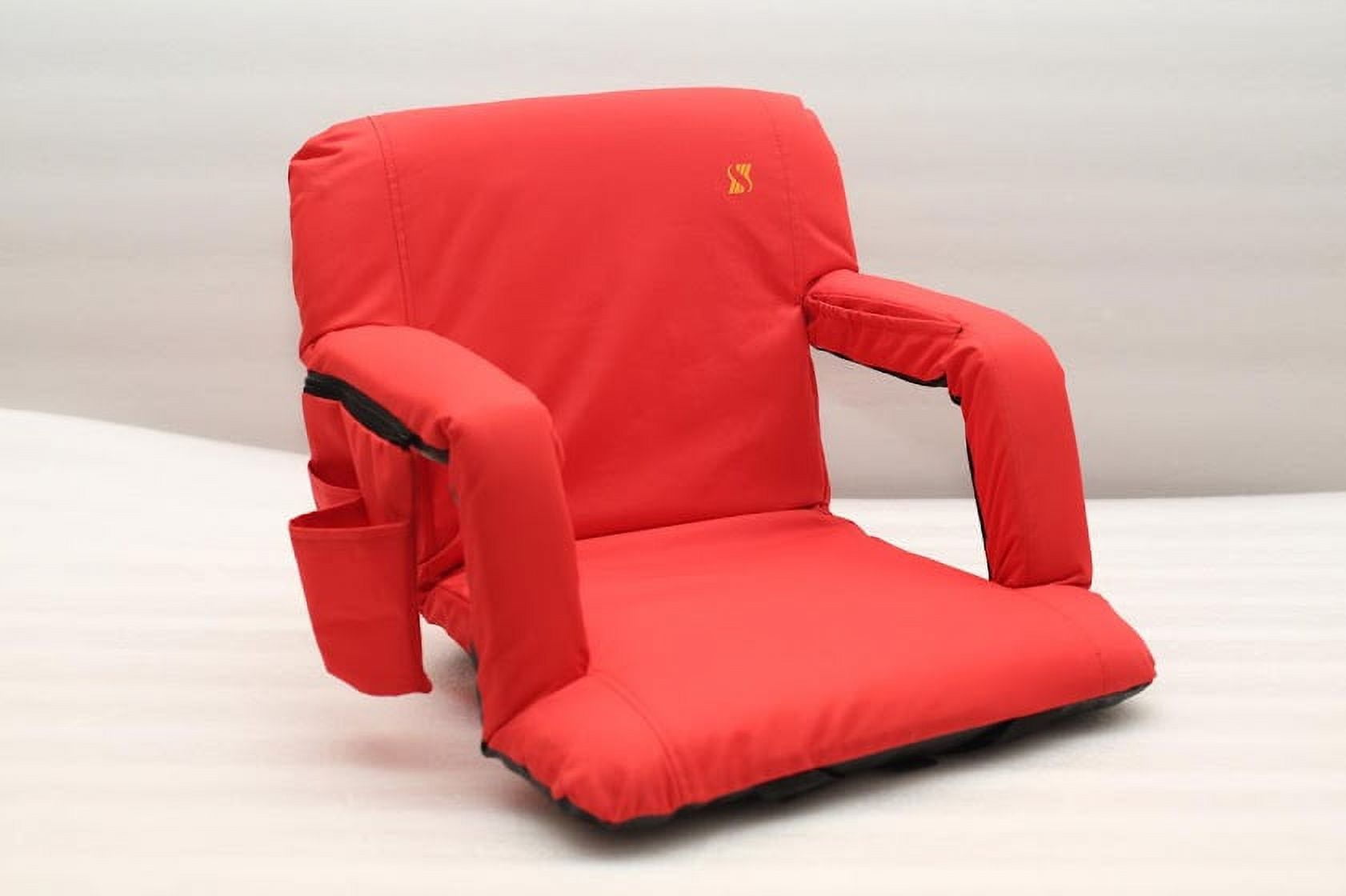 SITIUM Wide Reclining Stadium Seat for Bleachers 21x14 in. Folding