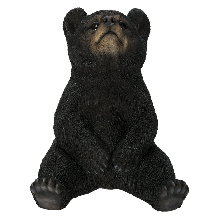 SITTING BLACK BEAR CUB WITH HEAD UP - Walmart.com