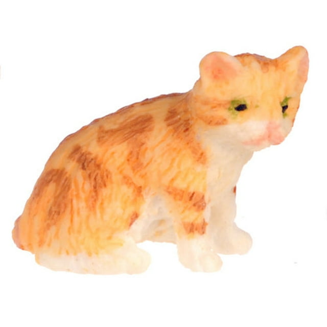SITTING KITTEN/ORANGE Miniature Scale - Walmart.com