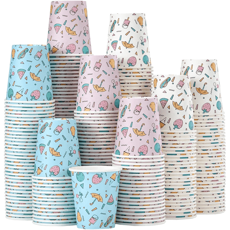 SIUQ 300 Pack 5 oz Paper Cups,Disposable Cups,Small Drink Cups