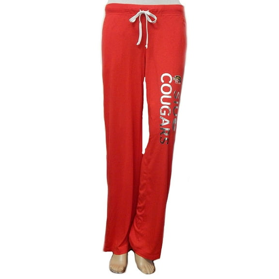 SIUe Edwardsville Cougars Adult Women's Pajama Lounge Sleep Yoga Pants - Foil Logo (Size Medium)
