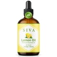thumbnail image 1 of SIVA Lemon Essential Oil - 4 Fl Oz – Natural Lemon Oil - for Diffuser, Face, Skin Care, Aromatherapy, Hair Care, Scalp and Body Massage - with Dropper, 1 of 11