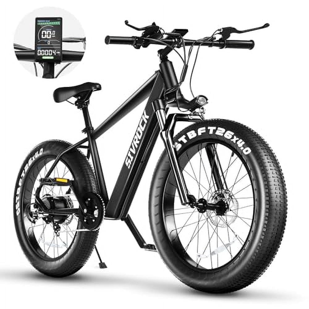 SIVROCK 1000W Electric Bike for Adults, 26"x4.0" Fat Tire Mountain Bicycle, 25MPH 7-Speed Gears E-Bike