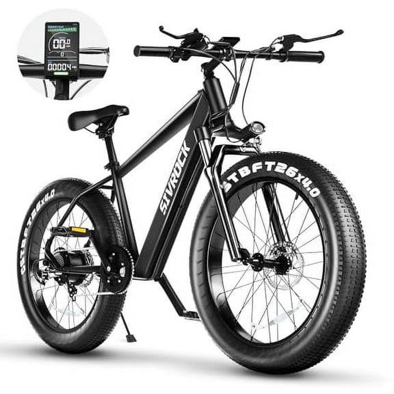 SIVROCK 1000W Electric Bike for Adults, 26"x4.0" Fat Tire Mountain Bicycle, 25MPH 7-Speed Gears E-Bike