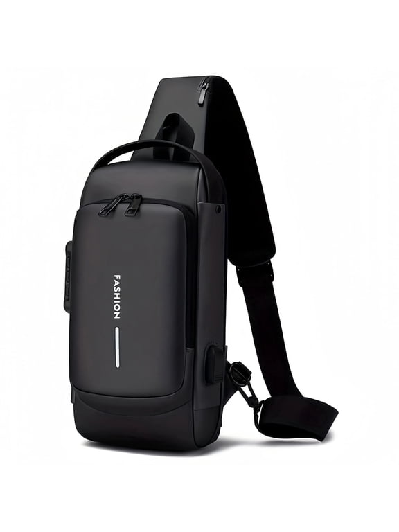 Fashion Anti-Theft Sling Bag for Men, Lightweight Waterproof Crossbody Chest Pack for Travel, Hiking & Daily Use