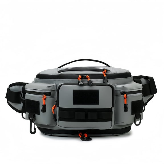 SIX DEER Tactical Fishing Fanny Pack, Water Resistant Outdoor Waist Bag, Multi-Pocket Crossbody Chest Sling Bag for Hiking Cycling Travel