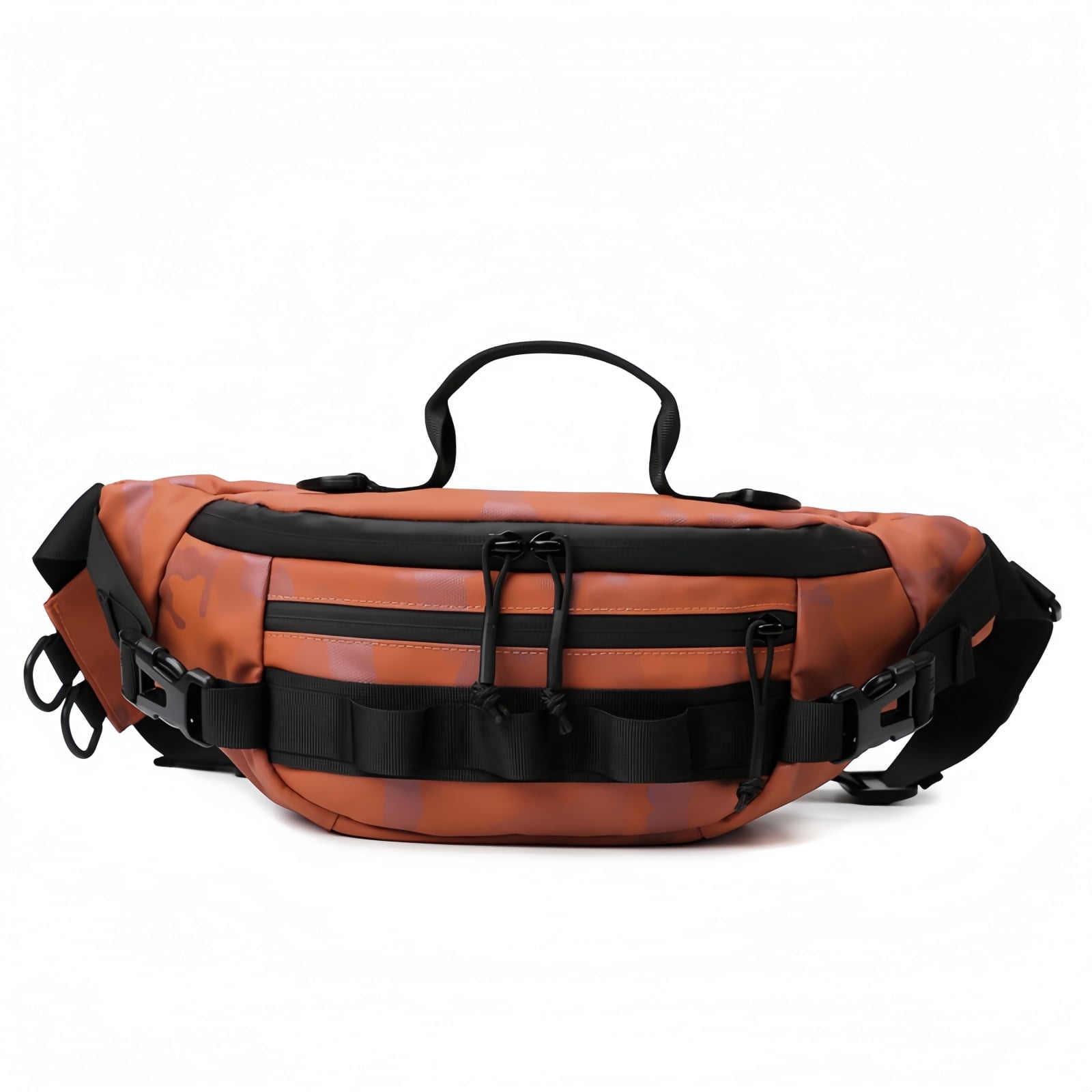 SIX DEER Waterproof Fishing Waist Pack, Tactical Sling Crossbody Bag with Fishing Tool Organizer, Multi-Purpose Water-Resistant Fanny Pack for Fishing, Hiking and Everyday Carry