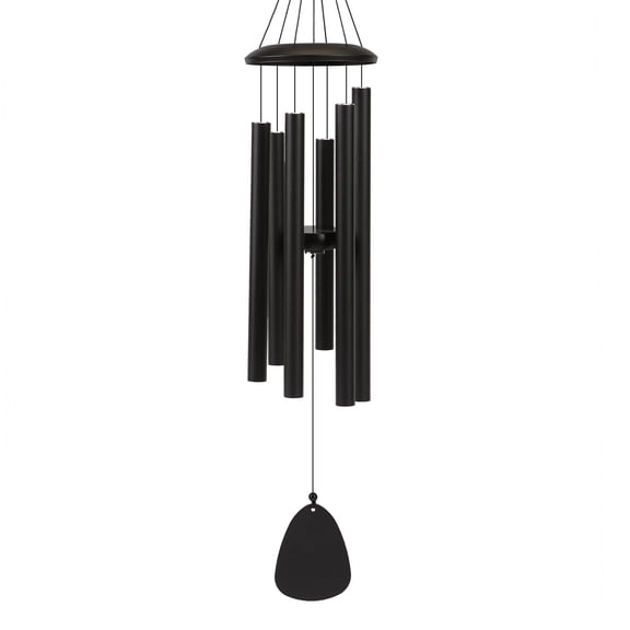 SIXBEE Wind-Chimes-Outdoor-Large-Decor, Deep Tone Soothing Melodic Tones Windchimes, Wind Chimes for Outside, Memorial Wind Chime Best Gift for Mom Women Grandma Neighbors(32" Black)