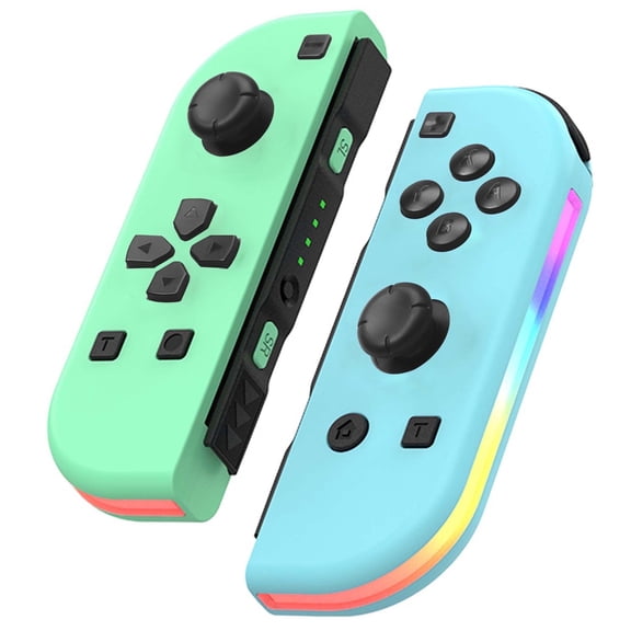 SIXGOLDHUA Game Controller for (L/R) Joy Con Compatible with Nintendo Switch Controller, Support Turbo/Vibration/Motion Control with Lighting