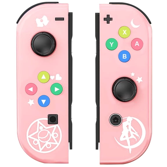 SIXGOLDHUA Game Controller for Nintendo Switch Controller, Switch Remote Joypad (L/R) Support Vibration/Motion Control/Wake-Up - Pink Sailor