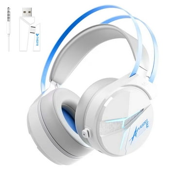Wireless Gaming Headphone with Noise Canceling Microphone, Bluetooth & 2.4GHz Gaming Headset for PS5 PS4 Switch PC with 7.1 Pro Surround Sound - Sky Blue