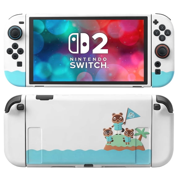 SIXGOLDHUA Proetctive Case for Nintendo Switch 2 (2025), Soft Dockable Protective Cover Shell for Anti-Scratch and Shock with Screen Protector