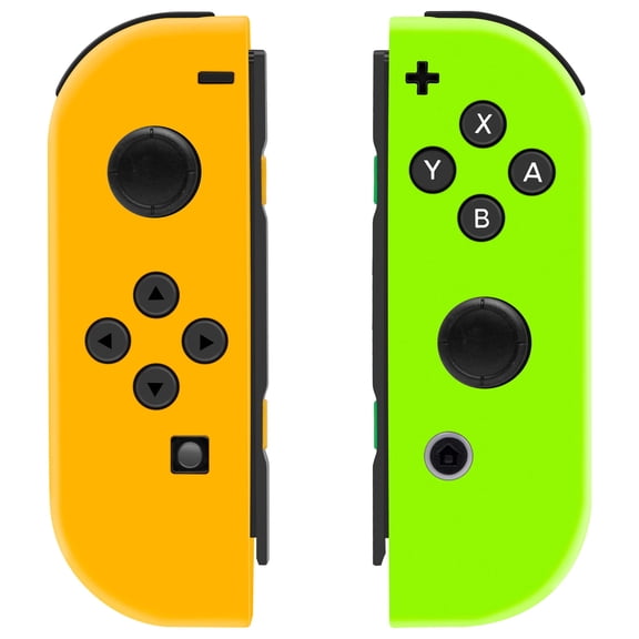SIXGOLDHUA Switch Controller for Nintendo, Wireless Gaming Controller Replacement for Switch Remote Joycon with Dual Motor/Motion Control - Orange & Green