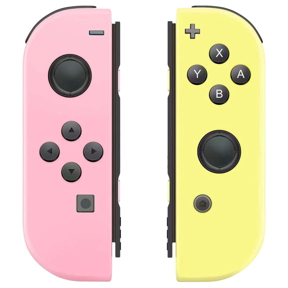 SIXGOLDHUA Wireless Game Controller for Nintendo Switch Controller, Joypad (L/R) Support Vibration/Motion Control/Wake-Up - Pink & Yellow