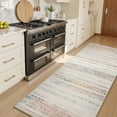 thumbnail image 1 of SIXHOME 2-Piece Kitchen Rugs and Runner Set Washable Boho Neutral Geometric Moroccan Kitchen Mat Non-Slip Low-Profile Rugs for Kitchen Sink Laundry Bedside 24"x35"+24"x71" Colorful, 1 of 3