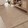 thumbnail image 1 of SIXHOME 2' x 4' Bath Rug Non-Slip Absorbent Bathroom Runner Rug Quick Dry Thin Soft Woven Boho Floor Mat Durable Textured Look Beige, 1 of 7