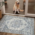 thumbnail image 1 of SIXHOME 2'x3' Small Entry Rug Door Mat Machine Washable Rug Vintage Medallion Door Rug for Entryway Welcome Mat Kitchen Rug Bathroom Rug Bedroom Rug Indoor Retro Home Decor Blue, 1 of 7