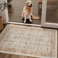 thumbnail image 1 of SIXHOME 2'x3' Small Entry Rug Door Mat Washable Area Rugs Vintage Floral Door Rug Traditional Aesthetic Carpet Soft Rugs for Bedroom Kitchen Bathroom Entryway Laundry Room Retro Home Decor Orange, 1 of 6