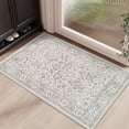 thumbnail image 1 of SIXHOME 2'x3' Small Entry Rug Door Mat Washable Rugs Carpet Vintage Traditional Door Rug Soft Indoor Throw Rug for Bedroom Entryway Bathroom Kitchen Rugs with Nonslip Rubber Backing Light Gray, 1 of 7