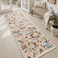 thumbnail image 1 of SIXHOME 2'x6' Runner Rug Floral Washable Rugs for Living Room Bedroom Dining Room Soft Vintage Flower Non Slip Carpet Indoor Rug Beige, 1 of 5