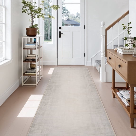 SIXHOME 2'x6' Area Rugs for Living Room Abstract Gradient Area Rugs Machine Washable Rugs Ultra Soft Neutral Carpet Rugs for Bedroom Dining Room Office Playroom Modern Home Decor Non Slip Rug Beige